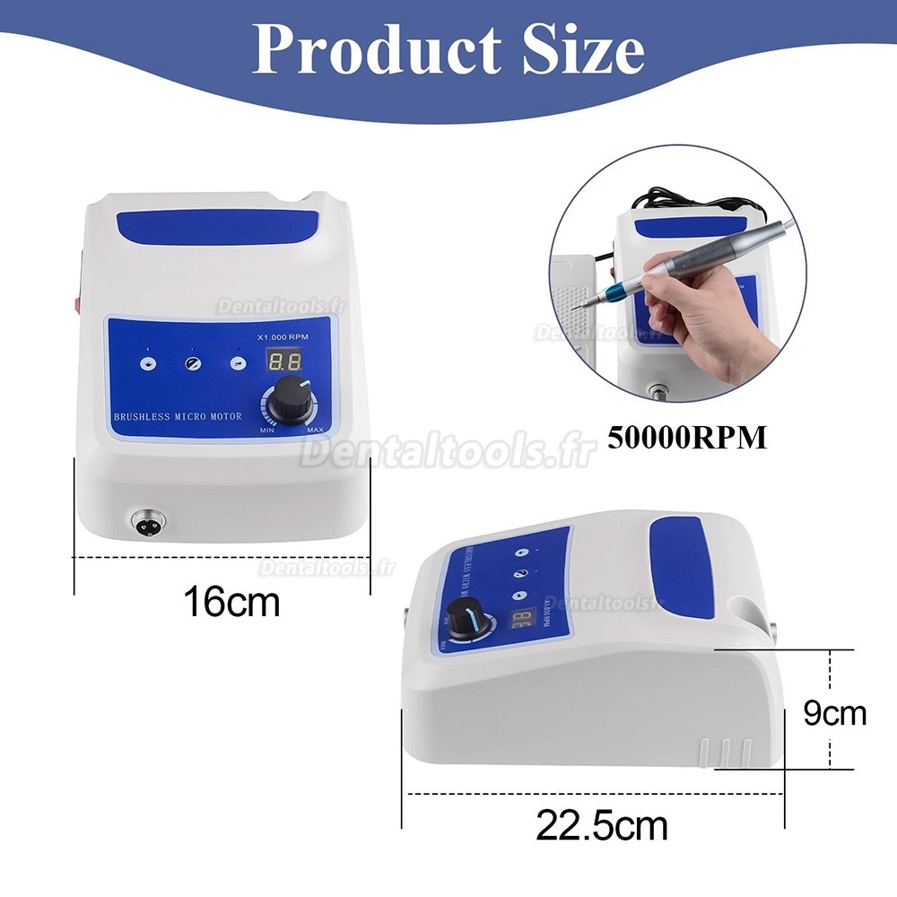 YD-BM001 micromoteur dentaire sans balais 50000 tr min pi&egrave;ce &agrave; main de polissage